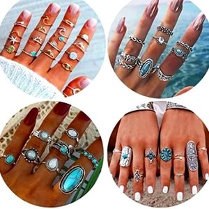 45 Boho Chic Stackable Knuckle Rings NWT